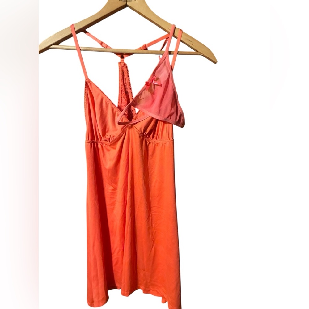 Jessica Simpson Coral Nightgown and Bra Set